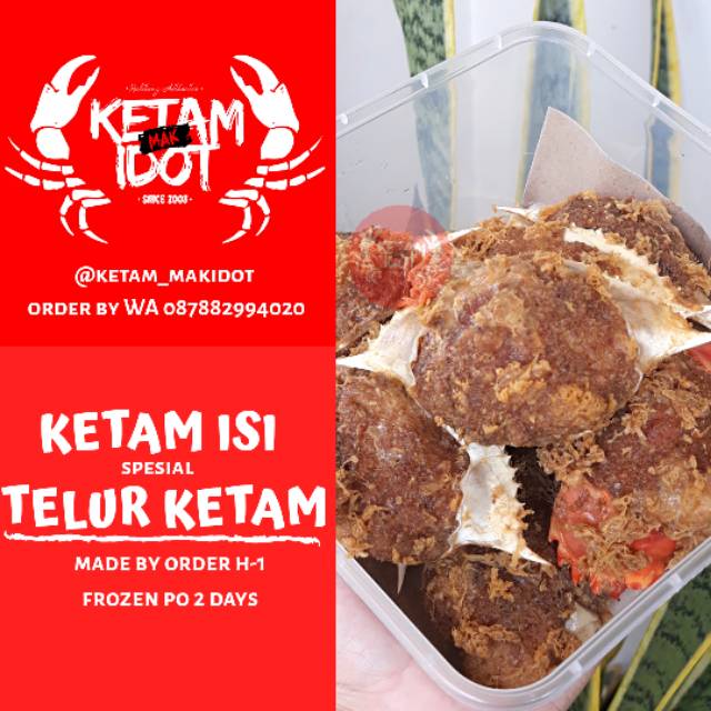 

Ketam Isi Spesial Telur Ketam + sambal cocolan