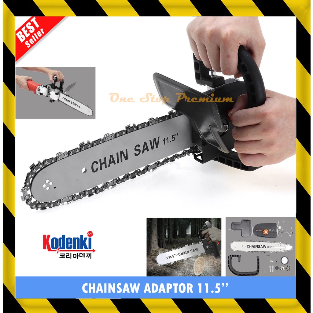 CHAINSAW ADAPTOR KONVERTER GERINDA GURINDA CHAINSAW GERGAJI MESIN LISTRIK MINI KODENKI RYU MAILTANK 
