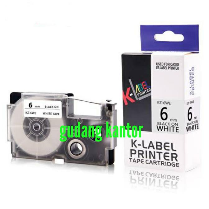 

K LABEL Printer 6mm - use Compatible Casio EZ Label Tape 6 mm