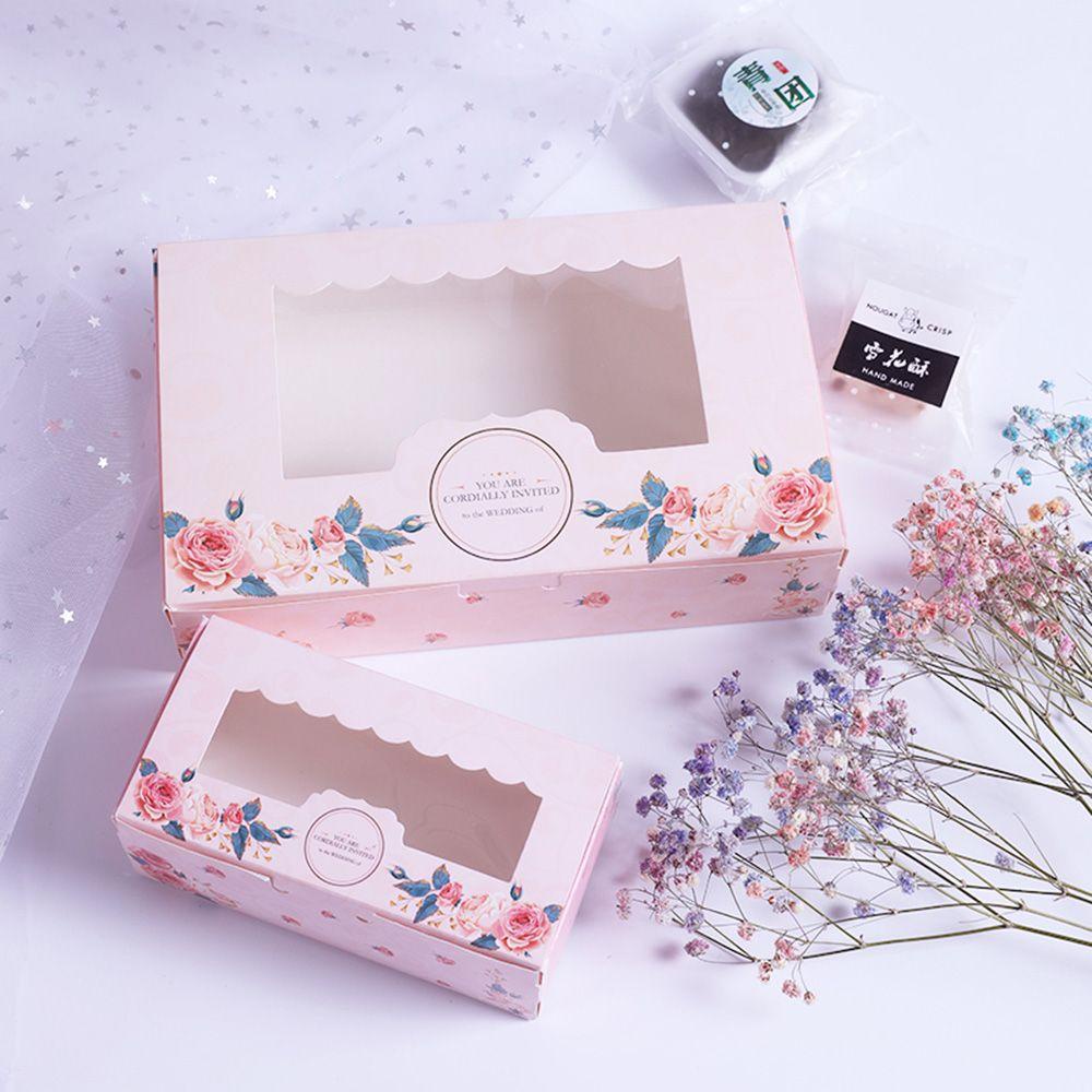 Lanfy Mooncake Box Pastry Biskuit Kertas Hadiah Packaging Box DIY Sovenir Pernikahan Kotak Kue