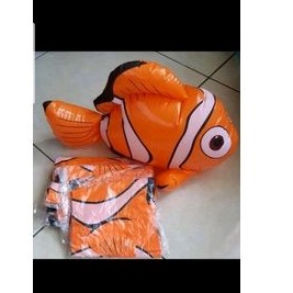 balon tiup karakter ikan