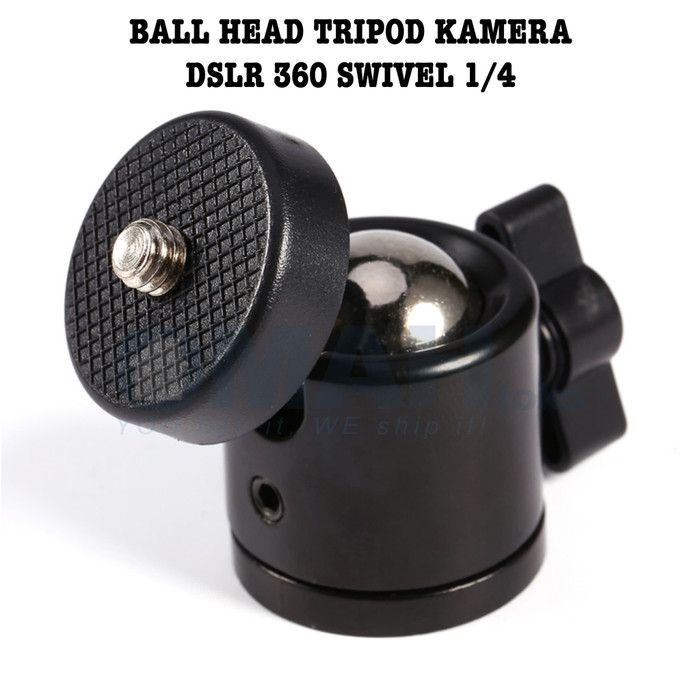 Mini Ball Head Tripod Kamera DSLR 360 Action Camera Swivel 1/4 QM3624