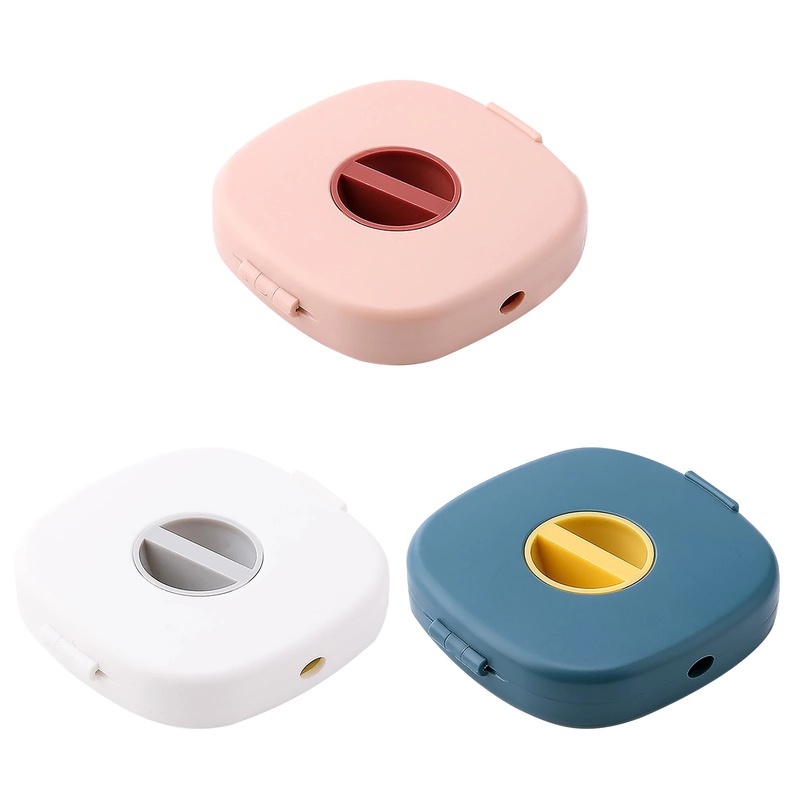 Multi Purpose Rotating Round Cable Container/ Portable Headphone Storage Box