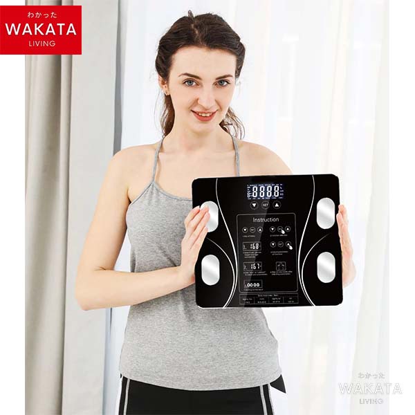 THOME Smart Scale Timbangan Berat Badan Digital Kesehatan Badan Alat Ukur Pengukur Kadar Lemak Smart Body Fat Scale BMI - Timbangan Badan BMI Digital Lemak Tubuh - Body Scale Body Fat bb