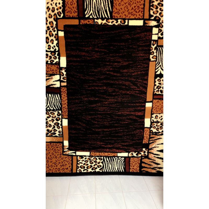 Karpet motif kulit macan size 160x210