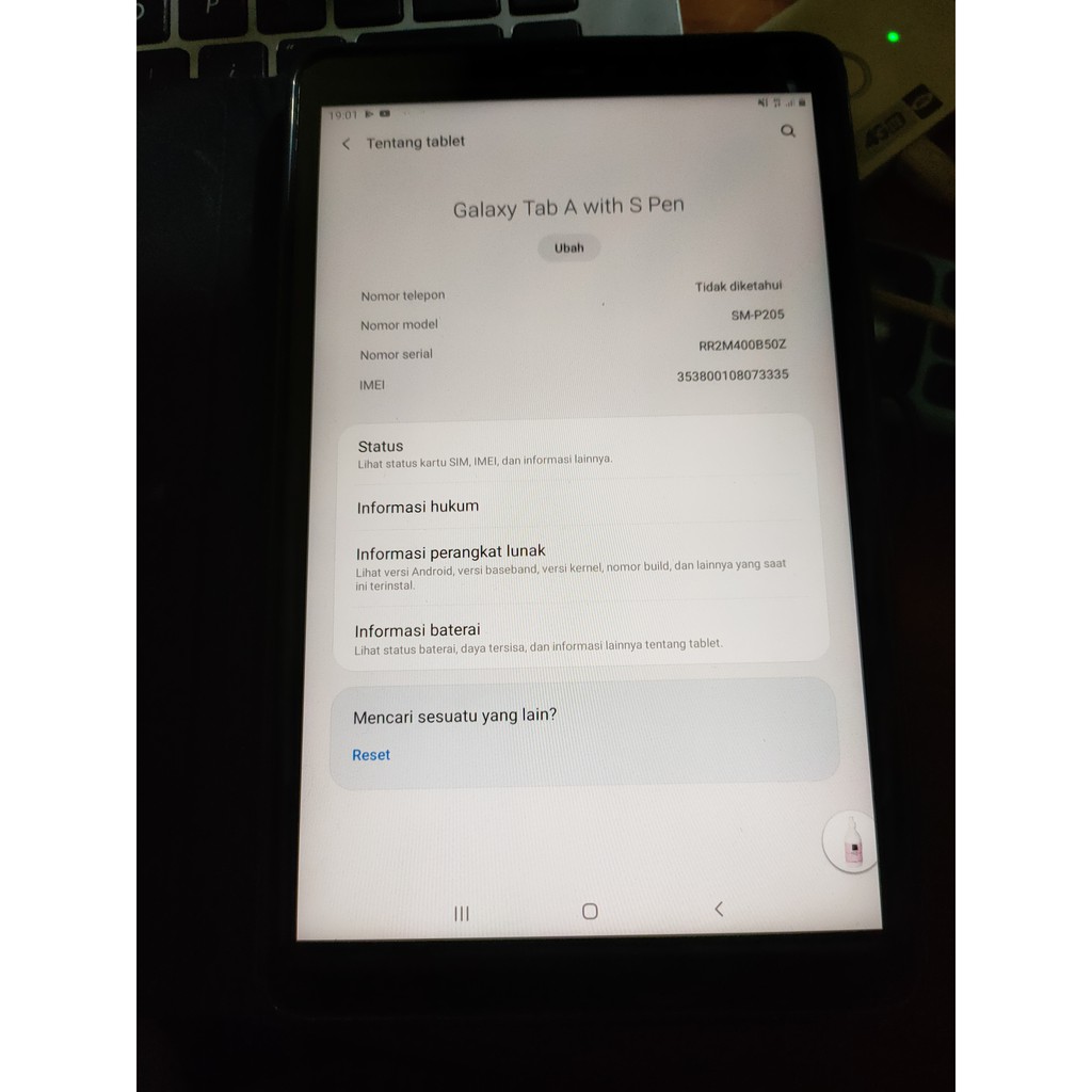 Bekas Samsung Tab A with S pen (P205)