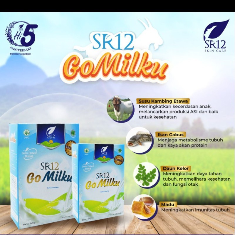 GOMILKU BY SR12 SUSU ETAWA HALAL BERBPOM SUSU BUBUK PREMIUM TANPA GULA