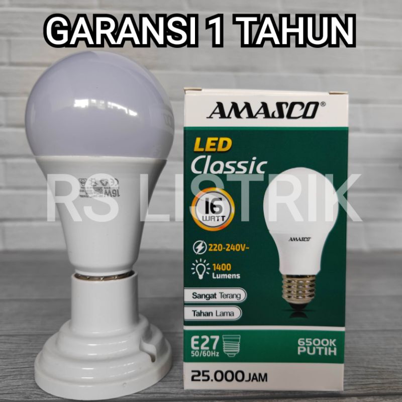 AMASCO CLASSIC LAMPU LED BULB 16W GARANSI 1 TAHUN