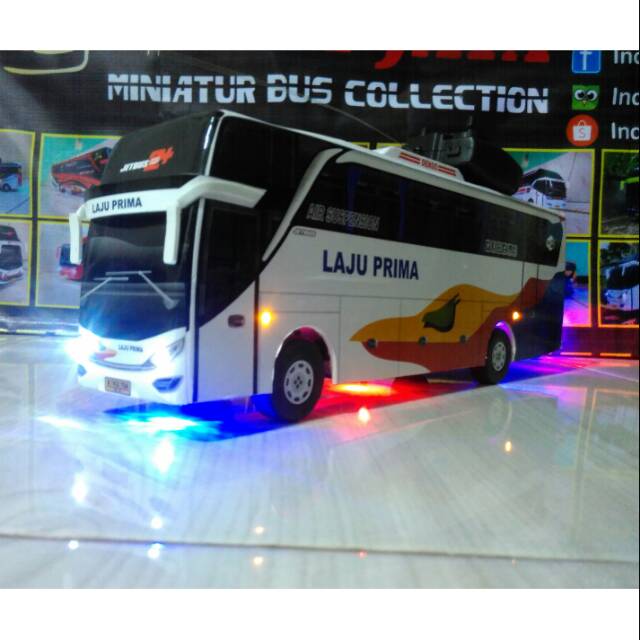 Miniatur Bus LAJU PRIMA Remot control