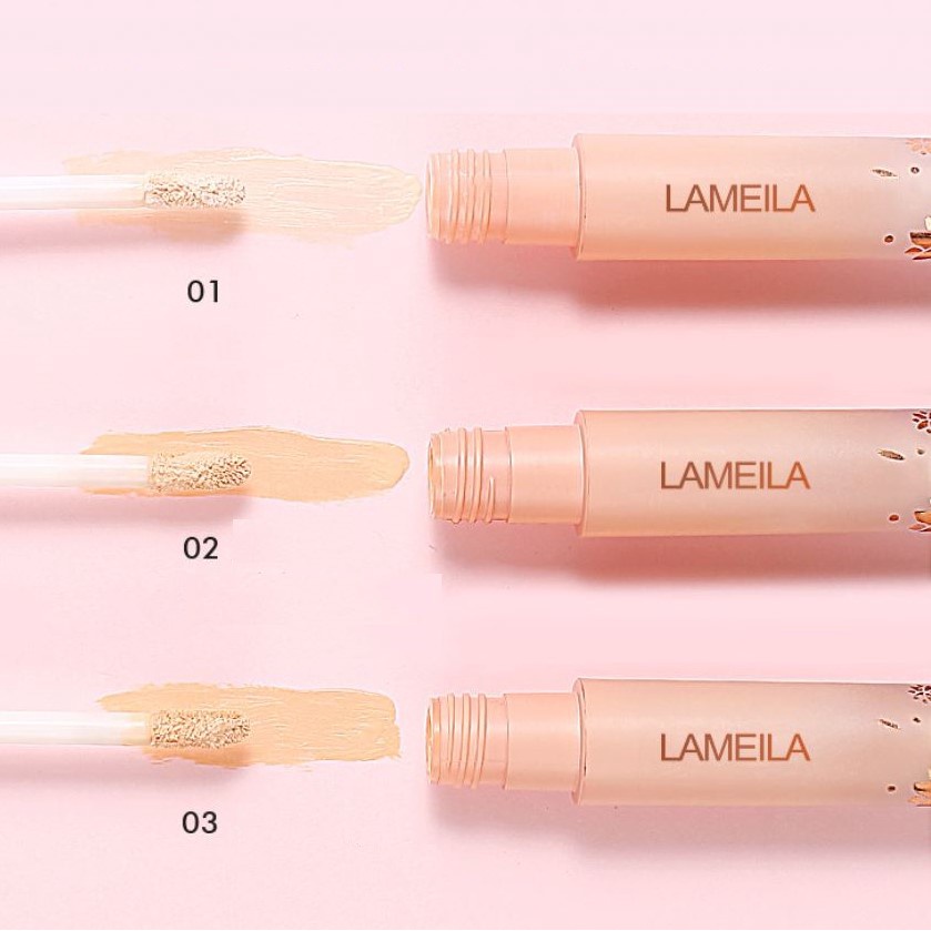 GIRLSNEED77 LAMEILA Concealer Liquid Matte Long Lasting Lameila 1039 Konseler Cair Makeup Penutup Noda Hitam Wajah