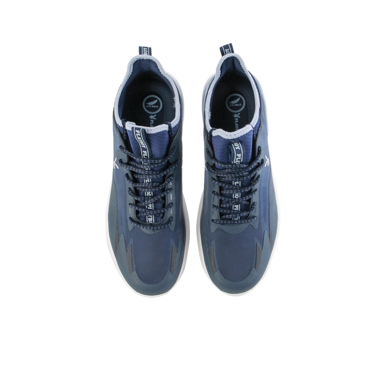 SEPATU SNEAKER PLAYBOY PRIA ORIGINAL CASUAL KETS BIRU NAVY PL62