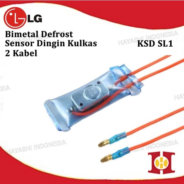 Defrost Bimetal Fuse Dingin Kulkas 2 Kabel ST3 Orange N13-4 8115 Ori