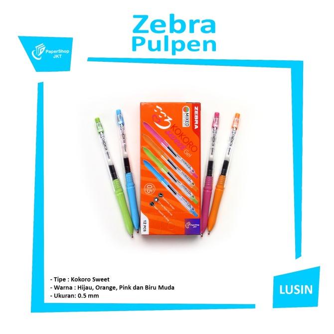 

Pulpen Gel Zebra Kokoro Sweet 0.5 Grosir Perlusin!