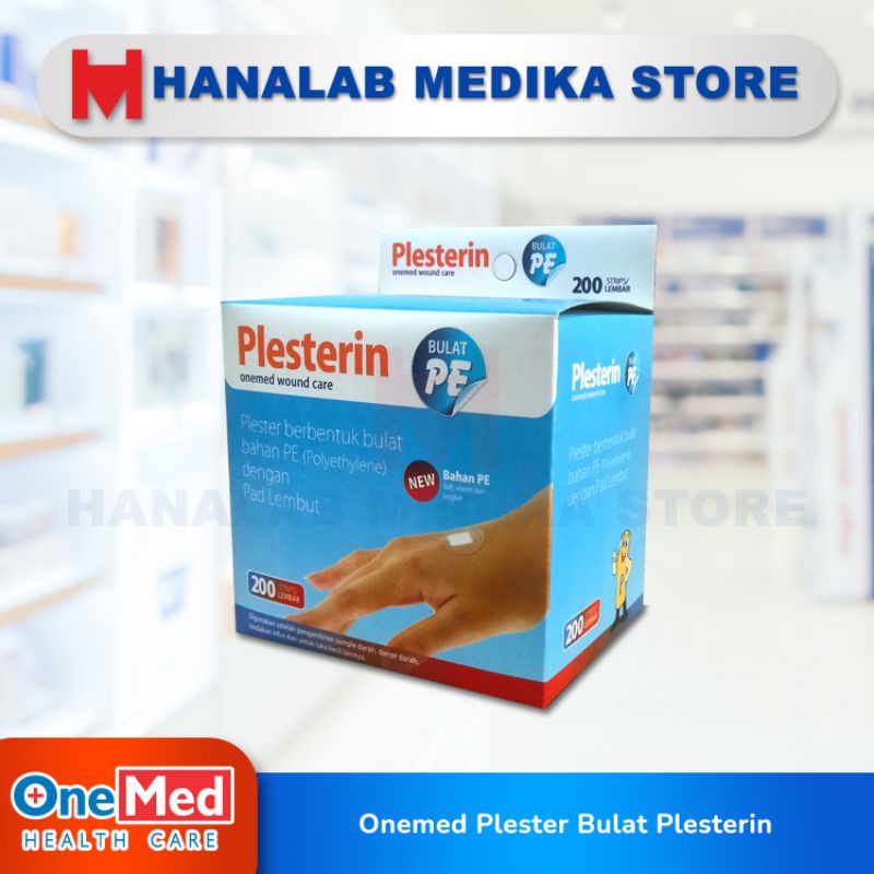 Jual Plesterin Bulat Pe Transparan Anti Air Onemed Box Isi Pcs Shopee Indonesia