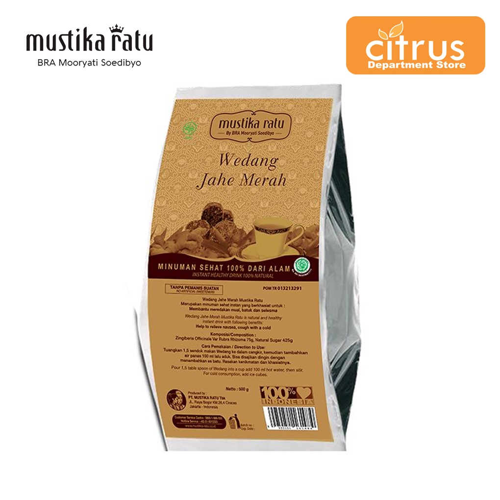

Mustika Ratu wedang polybag 500gram