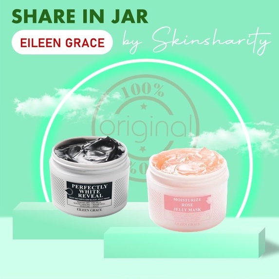 [SHARE IN JAR] Eileen Grace Moisturize Rose Jelly Mask Deep-Cleansing Black Jelly Mask