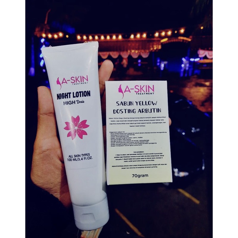 Paket Sabun + lotion DOSTING A-SKIN Treatment