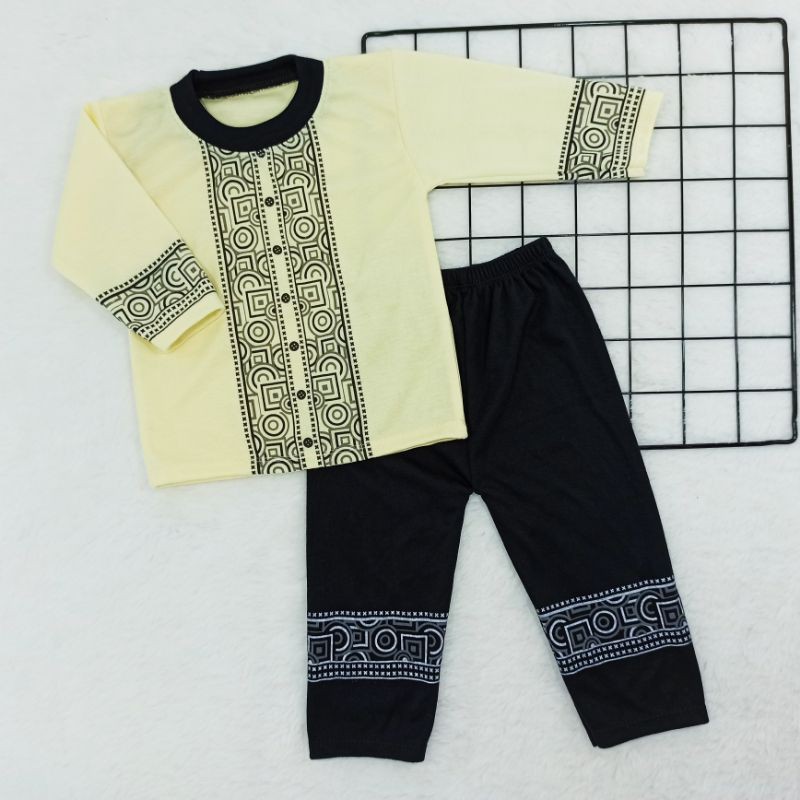 Baju Koko Bayi 0-9bulan, Pakaian Anak Laki-laki, Baju BAyi, Setelan Muslim Anak, Baju Aqiqah