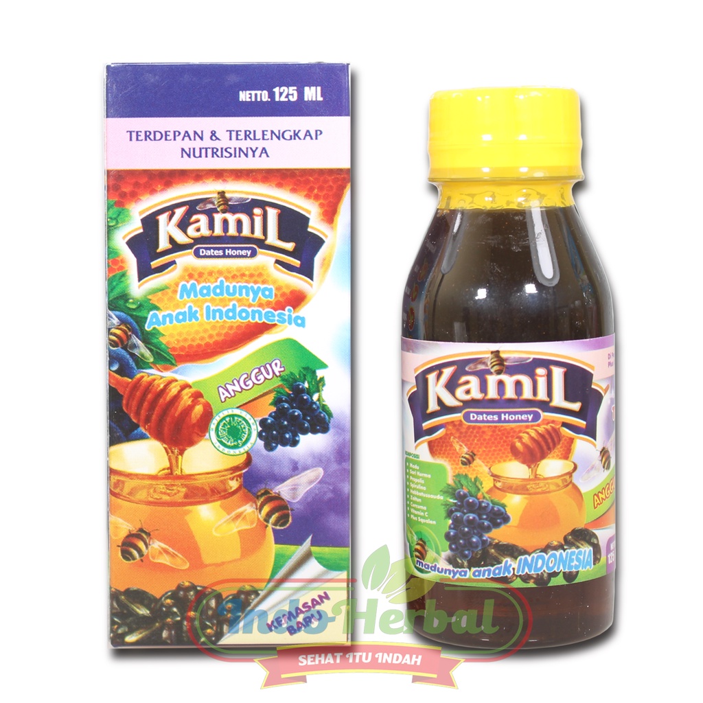 Madu Anak KAMIL Rasa Anggur 125ml - Madu Nafsu Makan