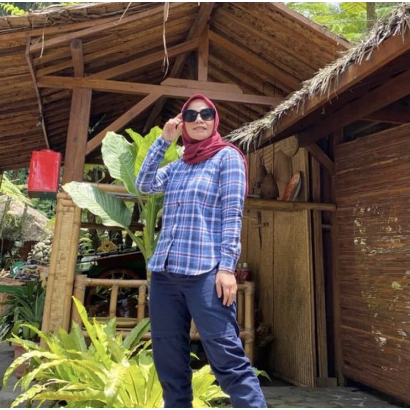 LUCK MAROON KEMEJA BY CESAN ORI 100%