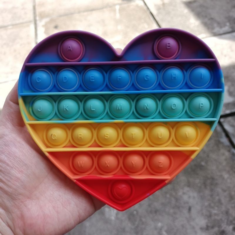 (FREEKELERENG) (JUMBO) POP IT UNICORN 20CM JUMBO POP IT BESAR UNICORN-5