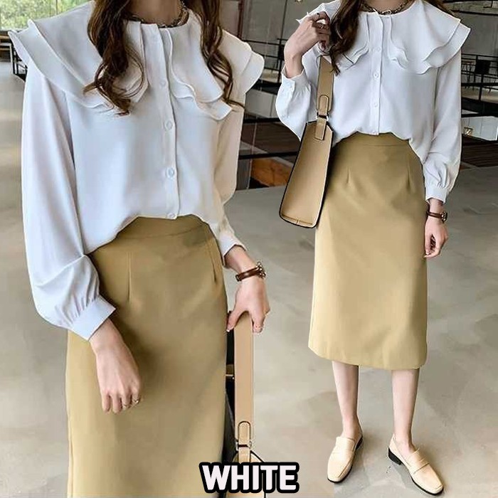 KARAKOREA 102 Citra Long Sleeve Blouse/Kemeja panjang/Baju Kerja/Blouse Panjang/Blouse Wanita Korea/kemeja wanita casual