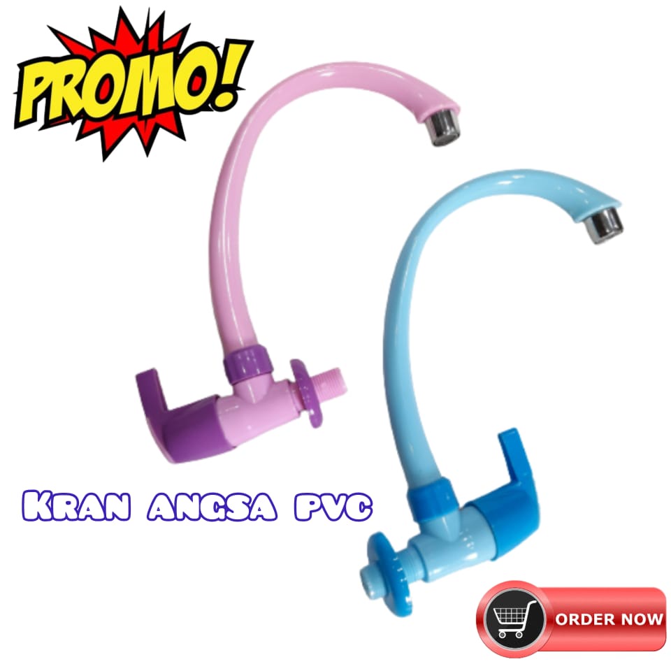 Kran Angsa Cuci Piring Wastafel PVC Kran Cuci Piring PVC Leher Angsa
