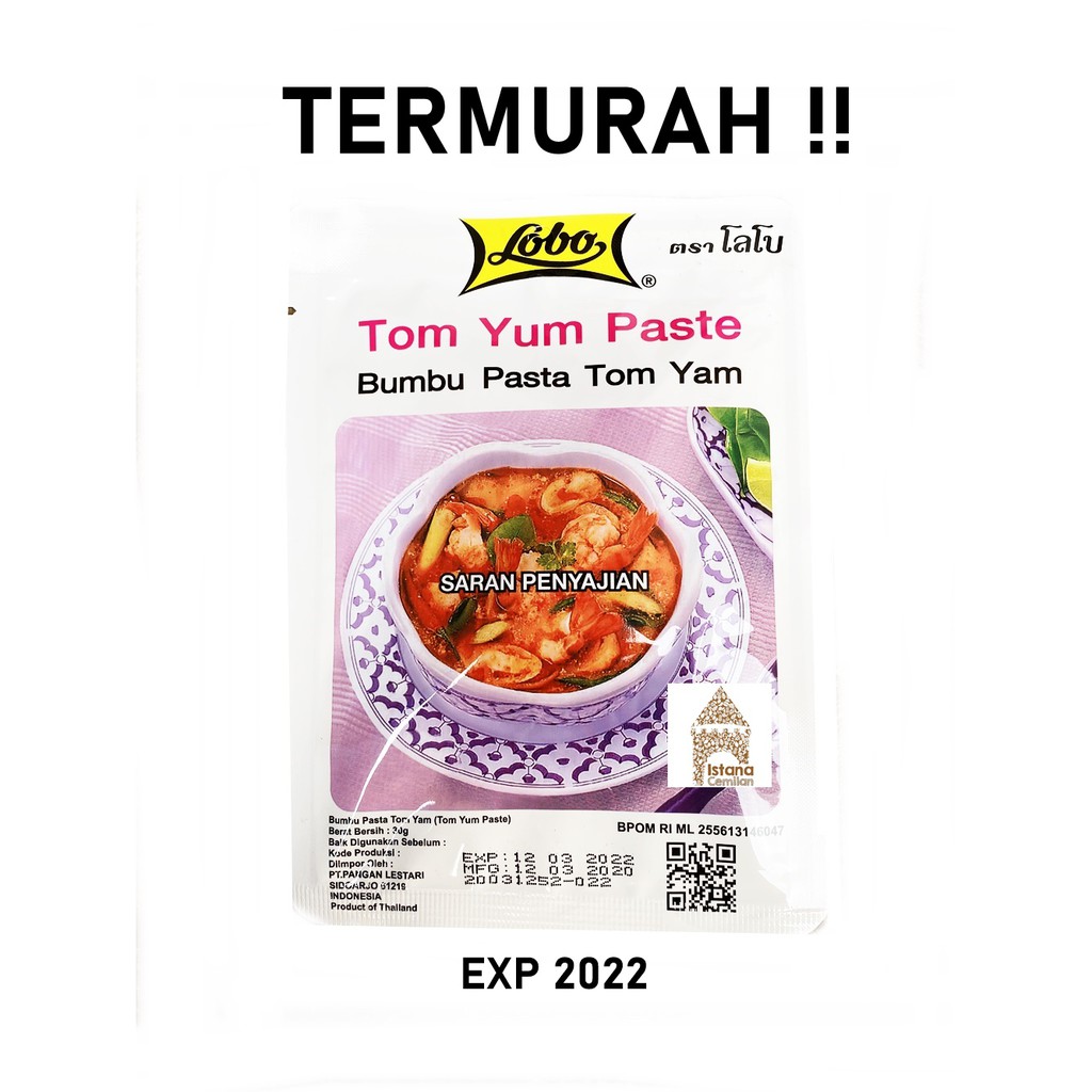 Lobo Tom Yum Paste Bumbu Kuah Tom Yam Thailand 30 Gram