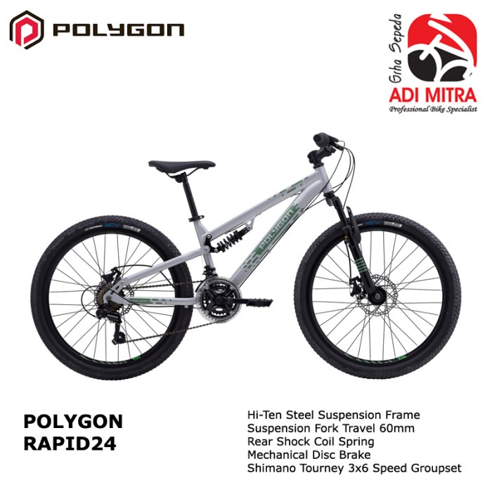 Polygon Rapid Sepeda MTB Junior 24 inch