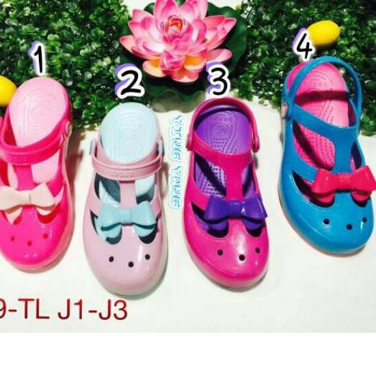 Stok lagi,,,, Jelly shoes anak sepatu anak 1589 luofu karet croc,.,.,.,.,.,.