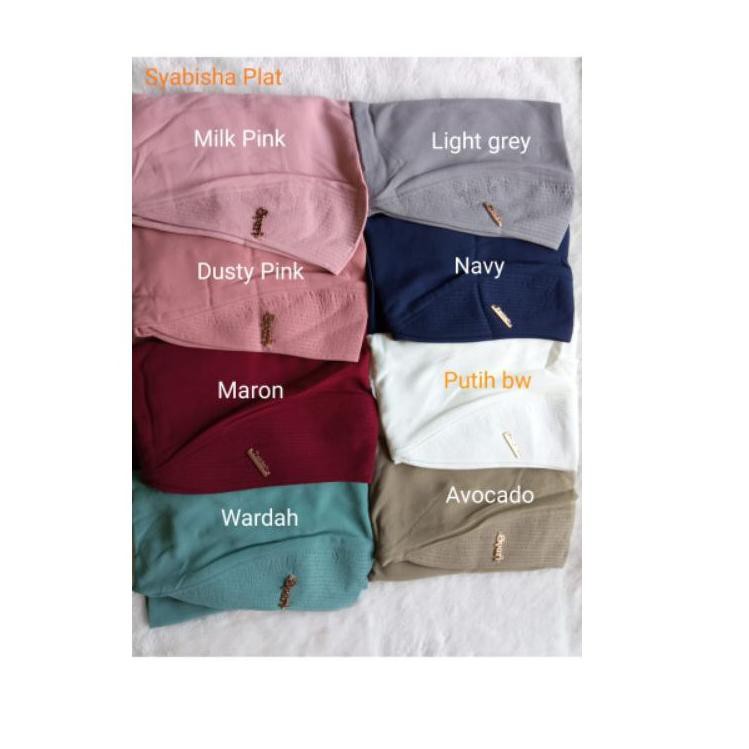 Murah banget ((( ORIGINAL ZAKIAH)))Khimar jumbo SYABISHA PLAT M27M09 makaci
