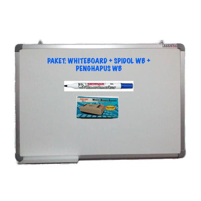 

HOT SALE PAKET Whiteboard Magnetic Sakana 60x90 + Spidol WB + Penghapus WB Terjamin