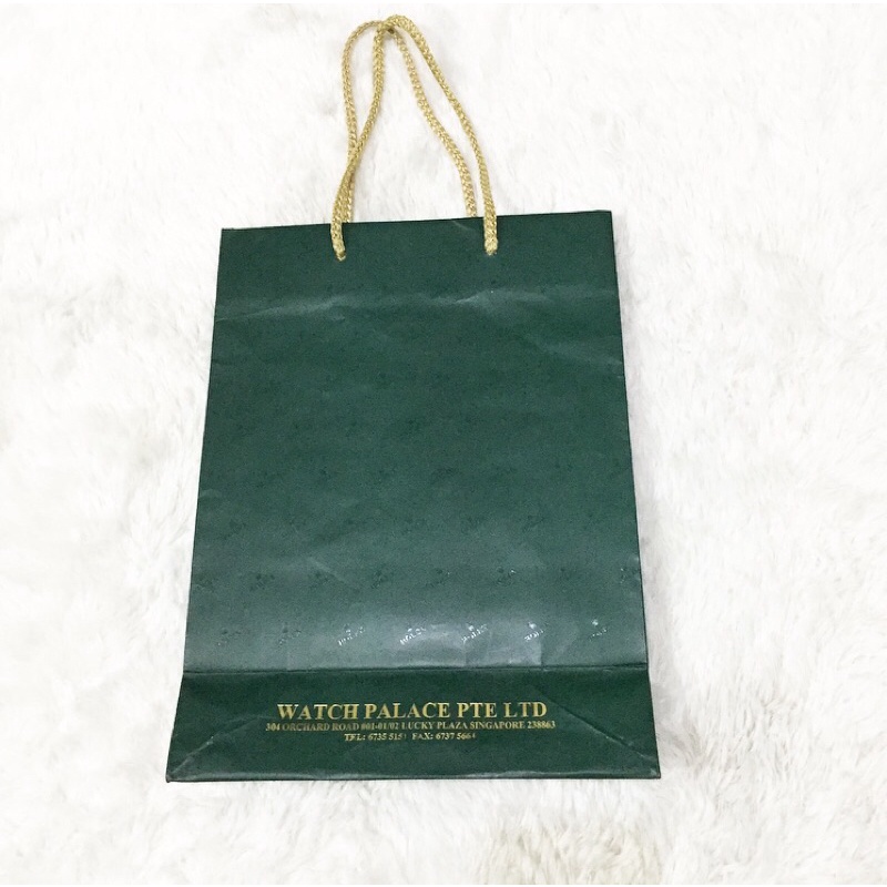 

Original Branded Watch Rolex Singapore Watch Palace Paperbag Shopping Bag Tas Kantong Belanja Jam Tangan Branded Watch