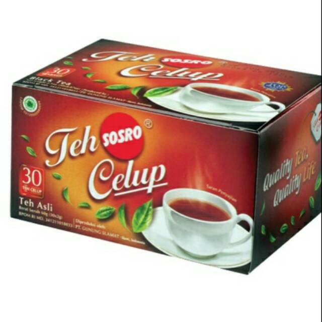 

Sosro teh celup black tea 30x2g