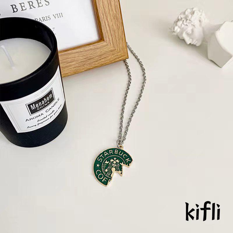 Kalung Rantai,Dengan Liontin,Starbucks,Untuk Pria Wanita