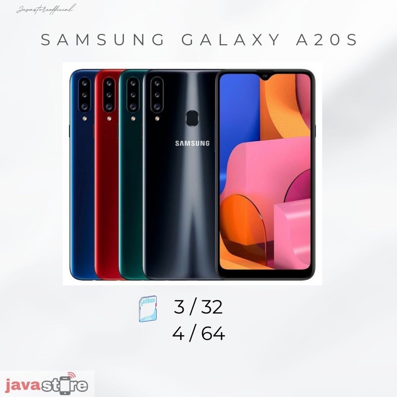 SAMSUNG GALAXY A20S RAM 4GB INTERNAL 64GB SECOND GARANSI RESMI