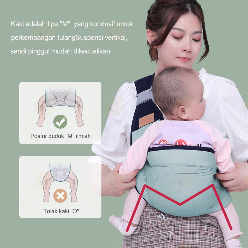 Lacoo Geos gendongan bayi samping 0-3 Tahun Baby carrier multifungsi