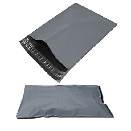 

TERMURAH 28X42 HITAM ABU polymailer import TEBAL packing bag bungkus plastik amplop plastik olshop