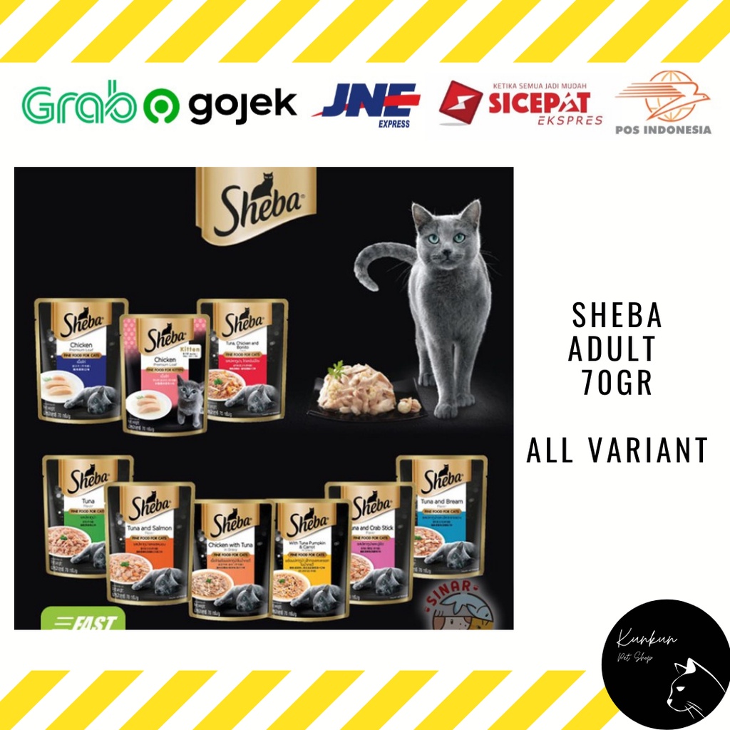 SHEBA ADULT 70GR - ALL VARIANT (WET CAT FOOD)