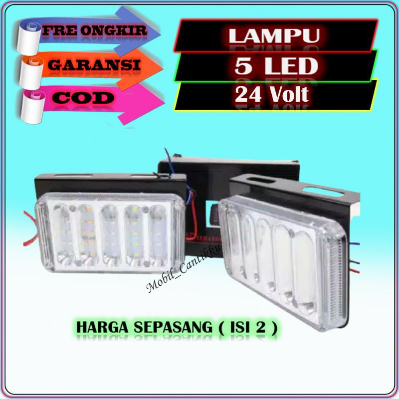 Lampu Variasi Led Mobil Canter Truck 5 Led variasi truk led truk 24 volt