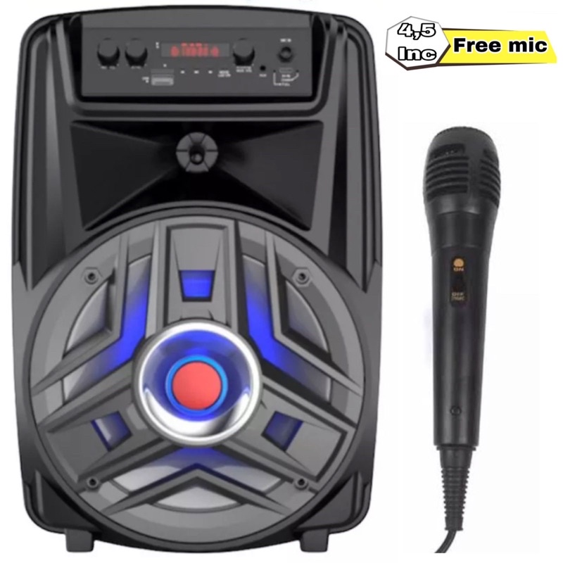 SPEAKER BLUETOOTH Y5009/F410 GRATIS MIC KARAOKE/SALON AKTIF SUPER BASS  WIRELESS RADIO PORTABLE