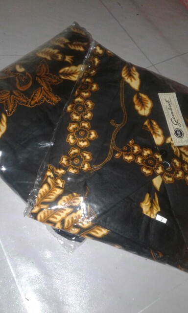 Batik Couple Gamis Cape Kelelawar Batwing