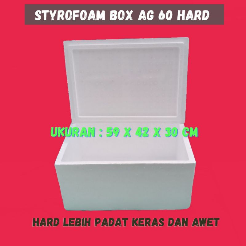 STYROFOAM BOX AG 60 polos HARD DENSITY