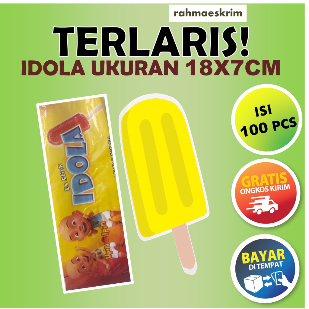 Bungkus Es Cream Stik Kemasan Es Loli Plastik Es Cream Wadah Es Cream  Idola