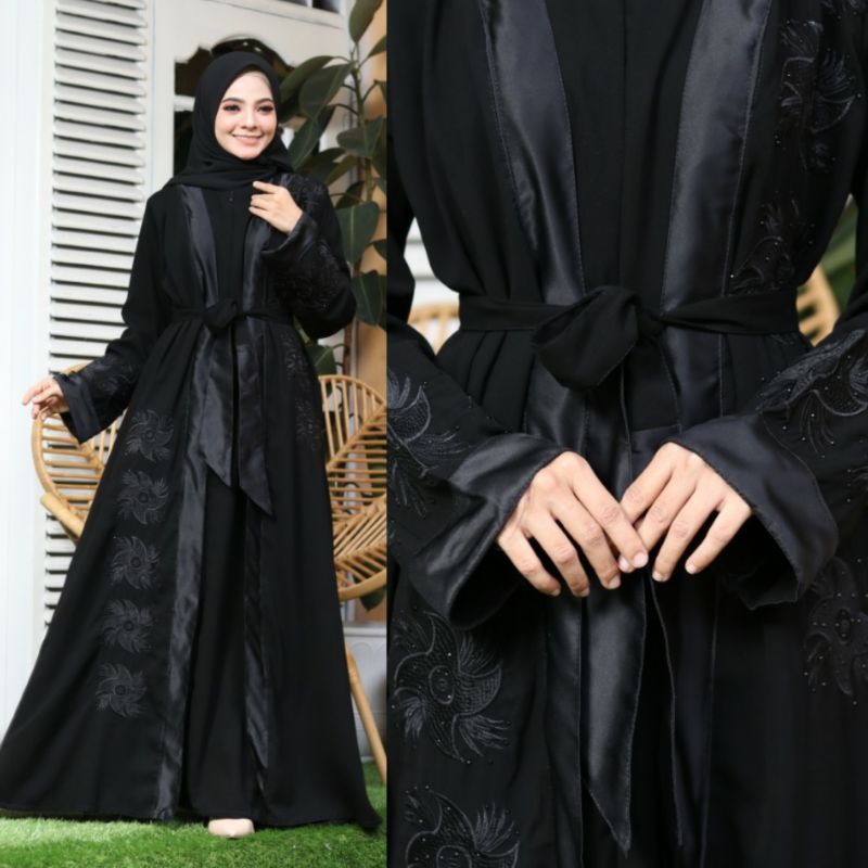 GALLERY EXCLUSIVE ABAYA HITAM GAMIS SALWA