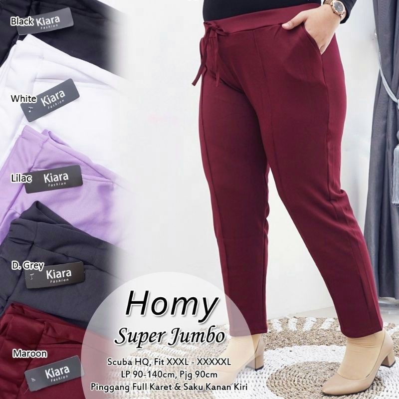 Emte Celana Doty Basic Pants Crep Size Jumbo