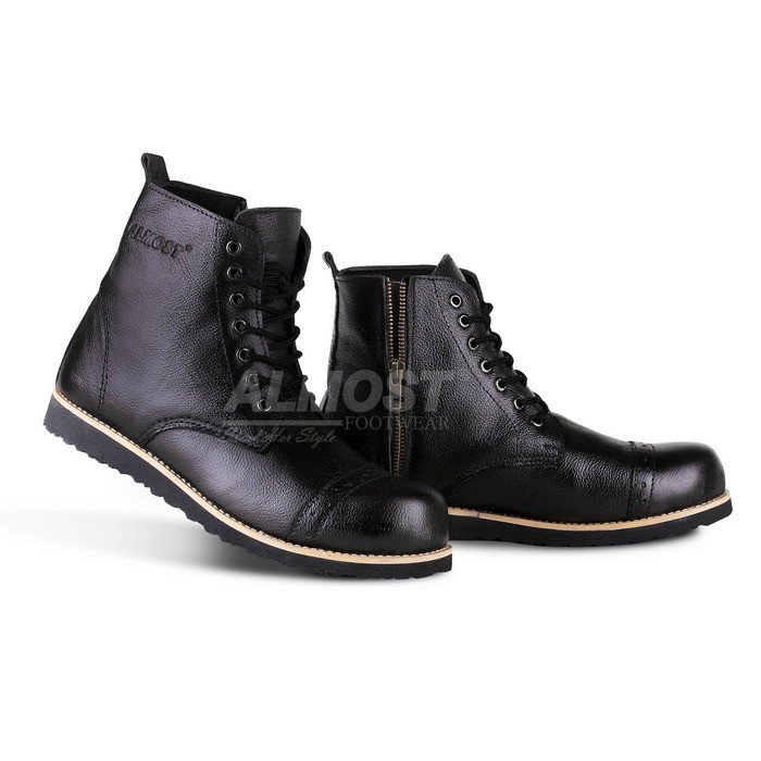 Sepatu Boots Pria Original Almost Magnum Safety Kulit