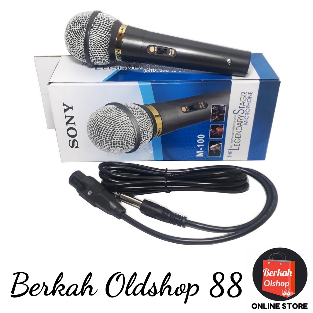 Berkah Oldshop 88 - Mic Kabel SONY SN-909 Mik/Mikropon/Microphone Suara Berkwalitas