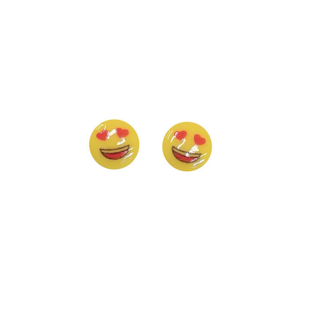 Anting Tusuk Sterling Silver 925 Model Kartun Smiley Face Lucu Untuk Wanita 2021