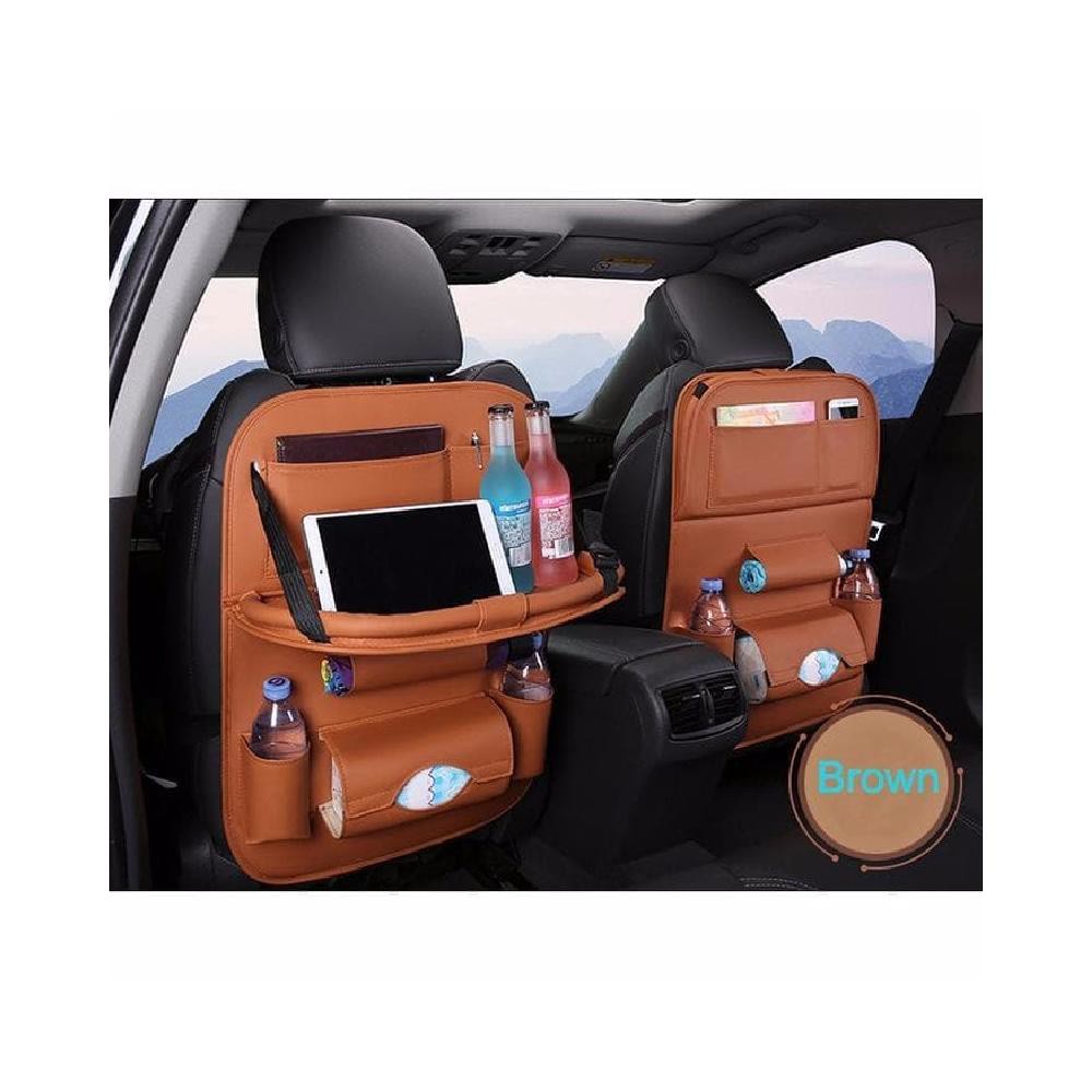 Car Seat Organizer Foldable Table Hitam Shopee Indonesia